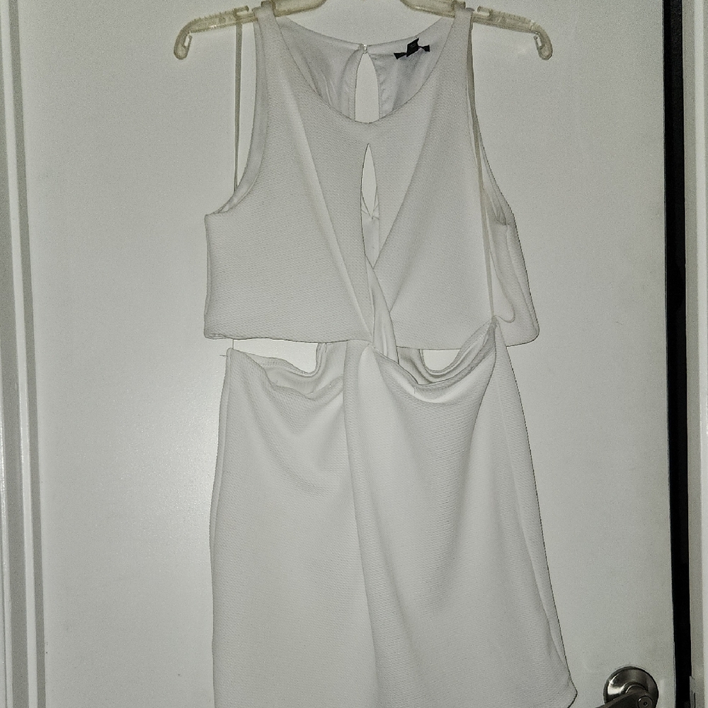 White mini dress